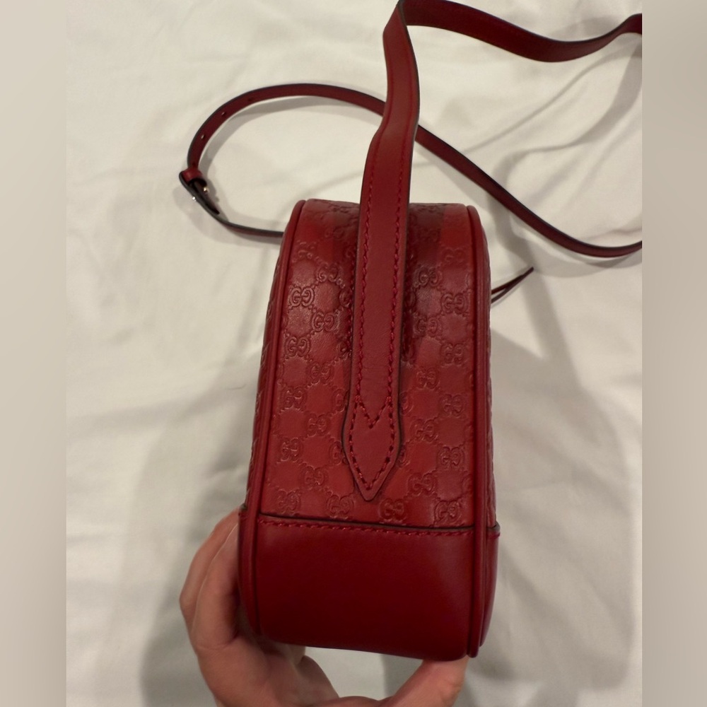 Authentic GUCCI Microshima GG Red Crossbody Bag *NWT* - Picture 5 of 10
